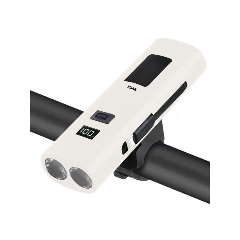 Lampa Frontala Bicicleta EDAR, LED, 3000 mAh, 6 Moduri, Far + Stop Rosu, SOS, Power Bank, USB Type-C & Lightning, Z-818, Culo... Lampa Frontala Bicicleta EDAR, LED, 3000 mAh, 6 Moduri, Far + Stop Rosu, SOS, Power Bank, USB Type-C & Lightning, Z-818, Culo...