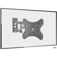 Suport Perete Televizor EDAR Reglabil, Compatibil 14–42 inch, Extensie 80-460 mm, Metal, Greutate Maxima Suportata 20 kg, Negru Suport Perete Televizor EDAR Reglabil, Compatibil 14–42 inch, Extensie 80-460 mm, Metal, Greutate Maxima Suportata 20 kg, Negru