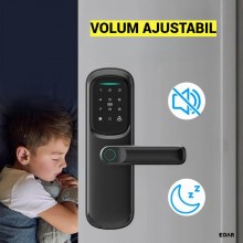 Yala Smart cu Amprenta Biometrica EDAR, control prin aplicatia TUYA, Card RFID, Parola si Cheie Mecanica, Alimentare pe bater... Yala Smart cu Amprenta Biometrica EDAR, control prin aplicatia TUYA, Card RFID, Parola si Cheie Mecanica, Alimentare pe bater...