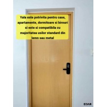 Yala Smart cu Amprenta Biometrica EDAR, control prin aplicatia TUYA, Card RFID, Parola si Cheie Mecanica, Alimentare pe bater... Yala Smart cu Amprenta Biometrica EDAR, control prin aplicatia TUYA, Card RFID, Parola si Cheie Mecanica, Alimentare pe bater...