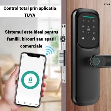 Yala Smart cu Amprenta Biometrica EDAR, control prin aplicatia TUYA, Card RFID, Parola si Cheie Mecanica, Alimentare pe bater... Yala Smart cu Amprenta Biometrica EDAR, control prin aplicatia TUYA, Card RFID, Parola si Cheie Mecanica, Alimentare pe bater...