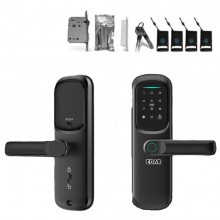 Yala Smart cu Amprenta Biometrica EDAR, control prin aplicatia TUYA, Card RFID, Parola si Cheie Mecanica, Alimentare pe bater...