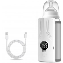 Incalzitor Portabil Biberoane EDAR , Reincarcabil 4000mAh, Reglabil pe Dimensiune, 6 Niveluri Temperatura, Incalzire Uniforma...