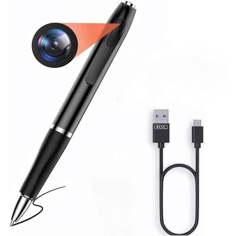 Pix Spion cu Camera Ascunsa EDAR, Full HD 2K, Microfon Integrat, Inregistrare Audio Video si Foto, Suport Card MicroSD 32GB, ... Pix Spion cu Camera Ascunsa EDAR, Full HD 2K, Microfon Integrat, Inregistrare Audio Video si Foto, Suport Card MicroSD 32GB, ...