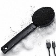 Perie Electrica Pentru Dus EDAR, Reincarcabila, Peri Din Silicon, Vibratii Sonice, Pentru Curatare, Masaj Si Exfoliere, Rezis...