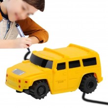 Masinuta Interactiva EDAR cu Senzor Optic, Urmareste Linia Desenata, Jucarie Educativa cu Marker Inclus, Model Masina De Tere...