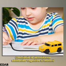 Masinuta Interactiva EDAR cu Senzor Optic, Urmareste Linia Desenata, Jucarie Educativa cu Marker Inclus, Model Masina De Tere... Masinuta Interactiva EDAR cu Senzor Optic, Urmareste Linia Desenata, Jucarie Educativa cu Marker Inclus, Model Masina De Tere...
