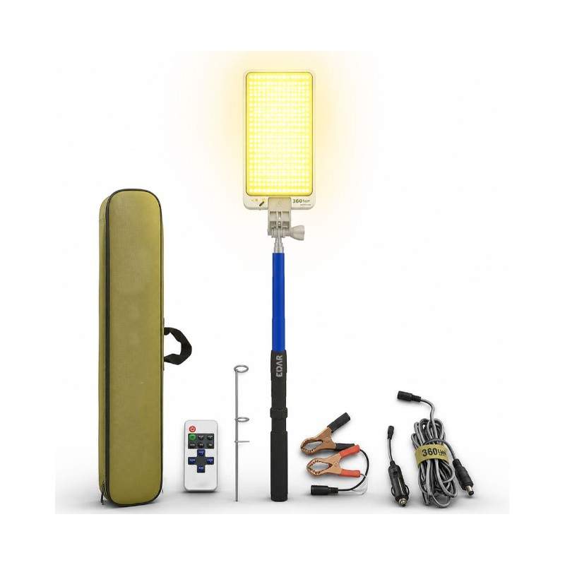Proiector Telescopic Pentru Camping EDAR, Lampa Led Reglabila, Inaltime Maxima 4.5 Metri, Panou Cob 45W, Alimentare Priza Mas... Proiector Telescopic Pentru Camping EDAR, Lampa Led Reglabila, Inaltime Maxima 4.5 Metri, Panou Cob 45W, Alimentare Priza Mas...