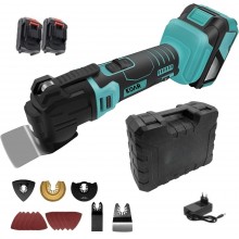 Unealta Multifunctionala Oscilanta EDAR cu Acumulator, Multi-Cutter 6 Viteze, Set Accesorii Taiere, Slefuire si Razuire, Pent...