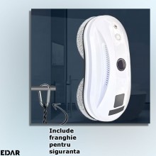 Robot Pentru Curatarea Geamurilor EDAR, Functie De Pulverizare Si Planificare Traseu, Senzori Detectie Margini, Fara Fir, Con...