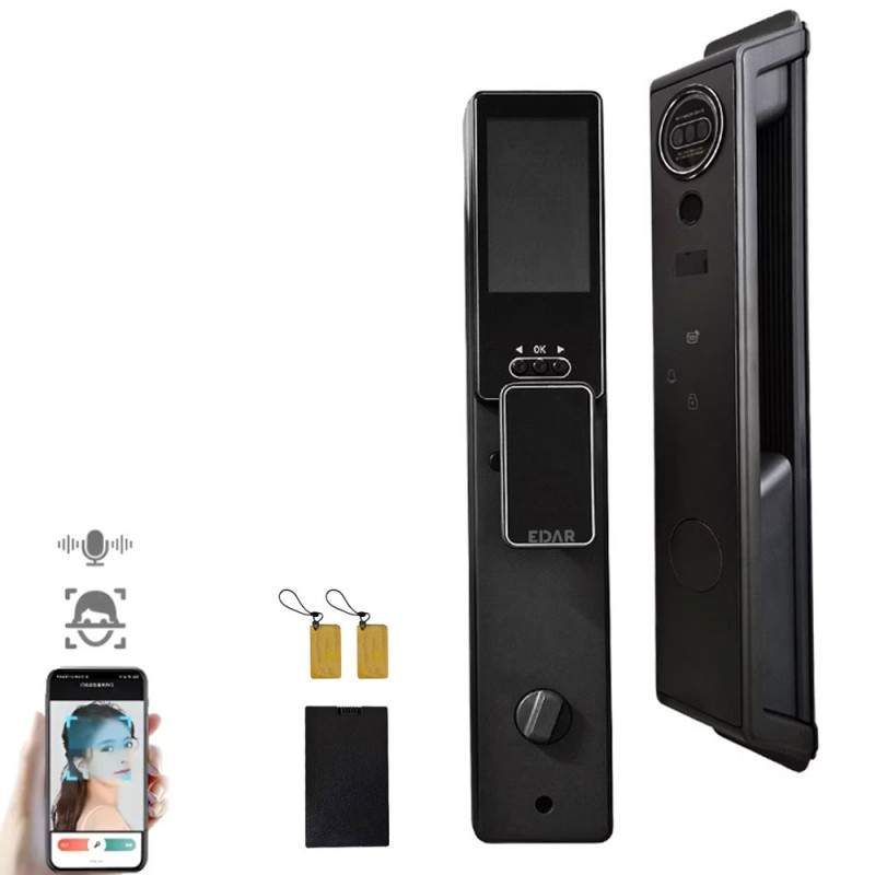 Incuietoare Inteligenta Wireless EDAR Cu Video Interfon, Model S521Y, Deblocare Prin Amprenta Digitala, Palma, Recunoastere F... Incuietoare Inteligenta Wireless EDAR Cu Video Interfon, Model S521Y, Deblocare Prin Amprenta Digitala, Palma, Recunoastere F...