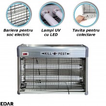 Aparat Profesional EDAR, Model MT030, Anti Insecte Anti Tantari, Anti Muste, Cu Lampa Ultraviolet, Putere 30W, Montaj Tavan S... Aparat Profesional EDAR, Model MT030, Anti Insecte Anti Tantari, Anti Muste, Cu Lampa Ultraviolet, Putere 30W, Montaj Tavan S...