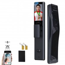 Incuietoare Inteligenta Wireless EDAR Cu Video Interfon, Model S1902, Deblocare Prin Amprenta Digitala, Palma, Recunoastere F...