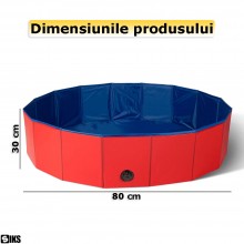 Piscina Pliabila De Exterior Sau Interior Pentru Caini Si Pisici SIKS, Sau Piscina Cu Nisip Copii, Varianta L, Diametru 80 Cm... Piscina Pliabila De Exterior Sau Interior Pentru Caini Si Pisici SIKS, Sau Piscina Cu Nisip Copii, Varianta L, Diametru 80 Cm...