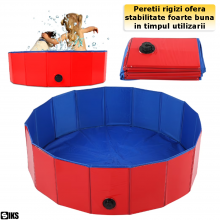 Piscina Pliabila De Exterior Sau Interior Pentru Caini Si Pisici SIKS, Sau Piscina Cu Nisip Copii, Varianta L, Diametru 80 Cm... Piscina Pliabila De Exterior Sau Interior Pentru Caini Si Pisici SIKS, Sau Piscina Cu Nisip Copii, Varianta L, Diametru 80 Cm...
