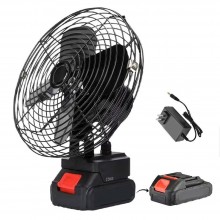 Ventilator Portabil Cu Acumulator Reincarcabil 48Vf SIKS, Detasabil, Profesional, De Masa, Fara Fir, Diametru 22 Cm, 2 Trepte...