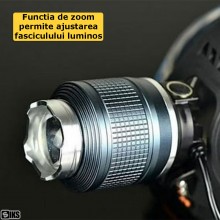 Lanterna Frontala De Cap SIKS Cu Zoom Pentru Pescuit, Vanatoare, Camping, Drumetii, T6 White Light Si Blue Light, 3 Moduri De... Lanterna Frontala De Cap SIKS Cu Zoom Pentru Pescuit, Vanatoare, Camping, Drumetii, T6 White Light Si Blue Light, 3 Moduri De...