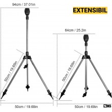 Aspersor Rotativ SIKS cu Trepied Telescopic pentru Gradina si Gazon, Automat, Rotatie 360°, Inaltime Ajustabila Pana la 90 cm... Aspersor Rotativ SIKS cu Trepied Telescopic pentru Gradina si Gazon, Automat, Rotatie 360°, Inaltime Ajustabila Pana la 90 cm...