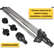 Aspersor Rotativ SIKS cu Trepied Telescopic pentru Gradina si Gazon, Automat, Rotatie 360°, Inaltime Ajustabila Pana la 90 cm... Aspersor Rotativ SIKS cu Trepied Telescopic pentru Gradina si Gazon, Automat, Rotatie 360°, Inaltime Ajustabila Pana la 90 cm...