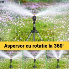 Aspersor Rotativ SIKS cu Trepied Telescopic pentru Gradina si Gazon, Automat, Rotatie 360°, Inaltime Ajustabila Pana la 90 cm... Aspersor Rotativ SIKS cu Trepied Telescopic pentru Gradina si Gazon, Automat, Rotatie 360°, Inaltime Ajustabila Pana la 90 cm...