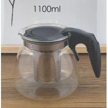 Ceainic EDAR® din sticla termorezistenta, filtru, infuzor, 1100 ml