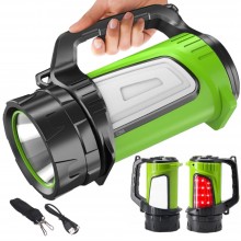 Lanterna Led De Mana Portabila SIKS, Puternica, 300W, 5 Moduri De Iluminare, Lumina Rosie si Alba Laterala, Rezistenta la Apa...
