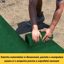 Covor Biodegradabil SIKS Pentru Gazon, Rulou 300 x 20 cm, Pentru Germinare Rapida Si Uniforma, Usor De Instalat Prin Derulare...
