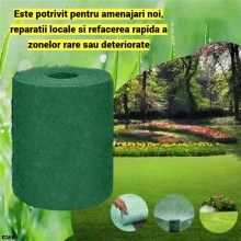 Covor Biodegradabil Gazon EDAR Dimenisune 300 x 20 cm, Rulou Pentru Insamantare Rapida Iarba, Usor de Montat Prin Derulare si...