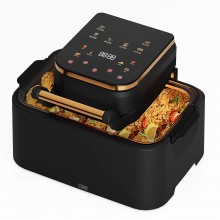 Friteuza Airfryer Cu Aer Cald SIKS, Putere 2500 W, A+++, Capacitate XXL 12L, Pentru Gatit Fara Ulei, Fereastra Transparenta, ...