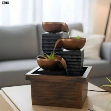 Fantana Decorativa SIKS De Interior, Feng Shui Pentru Birou Si Casa, Electrica, Model Cascada 3 Trepte Din Boluri, Apa Curgat... Fantana Decorativa SIKS De Interior, Feng Shui Pentru Birou Si Casa, Electrica, Model Cascada 3 Trepte Din Boluri, Apa Curgat...