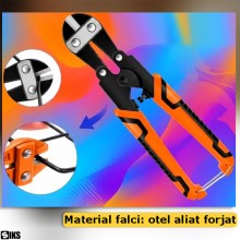 Cleste Megatet SIKS Pentru Taiat Sarma, Fier Beton, Lanturi, Cabluri Metalice, Cleste Gura De Lup Profesional, Falci Din Otel...