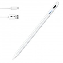 Stylus Pen Universal EDAR cu Afisaj LED, 4 Niveluri Baterie, Compatibil iOS, Android Si Windows, Prindere Magnetica, Autonomi...