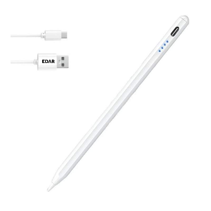 Stylus Pen Universal EDAR cu Afisaj LED, 4 Niveluri Baterie, Compatibil iOS, Android Si Windows, Prindere Magnetica, Autonomi...
