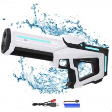 Pistol Cu Apa Electric Automat SIKS Cu Auto Absortie, Raza De Actiune 10m, Compatibilitate Sticla Externa, Acumulator Reincar...