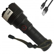 Lanterna Tactica LED EDAR Profesionala pentru Camping, Vanatoare si Pescuit, Ultra-Bright, Aluminiu Aerospatial, IPX5, USB Re...