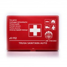 Trusa Medicala Auto De Prim Ajutor Completa SIKS, 17 Componente, Omologata RAR, Conform Standard European DIN 13164, Valabili...