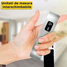 Cantar Digital De Mana Pentru Bagaje Portabil SIKS, Capacitate Maxima 50 Kg, Indicator Suprasarcina, Afisaj LCD, Functie Tare...