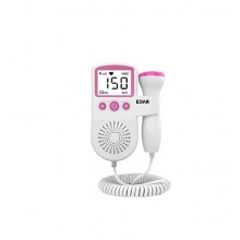 Monitor Fetal Doppler Portabil EDAR, Ecran LCD 4.5 cm, Sonda 3.0 MHz, Utilizare de la 9 Saptamani, Roz/Alb