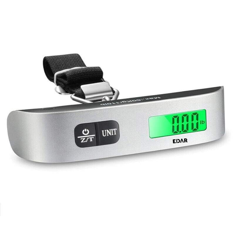 Cantar Digital de Mana pentru Bagaje EDAR, Portabil, Capacitate 50 Kg, Afisaj LCD, Functie Tare, Indicator Suprasarcina, Schi... Cantar Digital de Mana pentru Bagaje EDAR, Portabil, Capacitate 50 Kg, Afisaj LCD, Functie Tare, Indicator Suprasarcina, Schi...