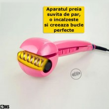Ondulator De Par Automat SIKS, Profesional, Invelis Ceramic, 3 Trepte De Temperatura, Pana La 230°C, Roz Ondulator De Par Automat SIKS, Profesional, Invelis Ceramic, 3 Trepte De Temperatura, Pana La 230°C, Roz