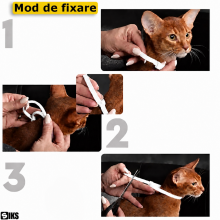 Zgarda Antiparazitara SIKS Pentru Caini si Pisici Pe Baza de Uleiuri din Plante, Anti Purici Si Capuse, Protectie Pana La 8 l...