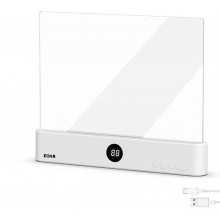 Lampa de Citit Carti EDAR 2 in 1, panou LED Plat, 3 Moduri Lumina, Protectie Ochi, Lampi de Veghe, Reincarcabila USB, Ecran D...