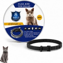 Zgarda Antiparazitara EDAR Pe Baza de Uleiuri din Plante, Fara Alergeni, Pentru Animale De Companie, Caini De Talie Mica Si P...