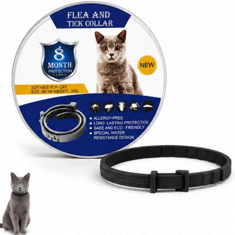 Zgarda Antiparazitara EDAR Pe Baza de Uleiuri din Plante, Fara Alergeni, Pentru Animale De Companie, Caini De Talie Mica Si P...