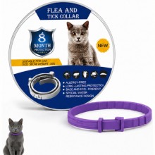 Zgarda Antiparazitara EDAR Pe Baza de Uleiuri din Plante, Fara Alergeni, Pentru Animale De Companie, Caini De Talie Mica Si P...