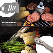 Set Ustensile Gratar Profesionale EDAR, 10 Piese, Otel Inoxidabil, Servieta Depozitare, Pensula, Cutit, Furculita, Clesti, Be... Set Ustensile Gratar Profesionale EDAR, 10 Piese, Otel Inoxidabil, Servieta Depozitare, Pensula, Cutit, Furculita, Clesti, Be...