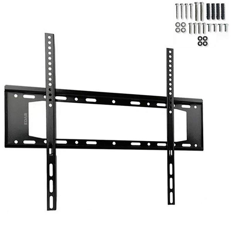 Suport TV Metalic EDAR, Compatibilitate 40–85 inch, Greutate Maxima Suportata 75 kg, Accesorii Instalare Incluse, Negru