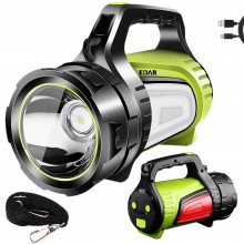 Lanterna LED de Mana Portabila EDAR, 300W, 5 Moduri de Iluminare, Lumini Laterale Rosie si Alba, Acumulator Reincarcabil, Pow...