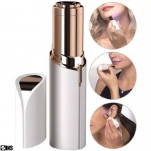 Epilator SIKS® Pentru Eliminarea Parului Facial Cu Led Si Incarcare Prin Cablu USB, Alb