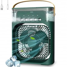 Ventilator Portabil Pentru Racire Camera 3 In 1 SIKS, Pulverizare Apa, Umidificator, Ventilare, Racorire Si Iluminare, Difuzo...